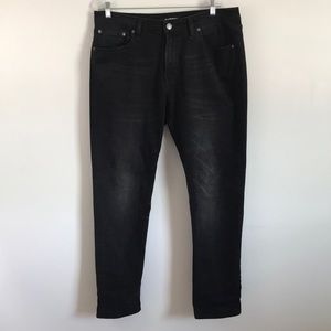 Express Black Slim Straight Jeans Sz 40X34
